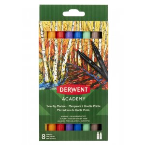 Derwent Academy Twin Tip Marker - 8 Stifte Derwent Academy Twin Tip Marker - 8 Stifte