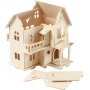 3D-Konstruktionsfigur - Haus mit Balkon