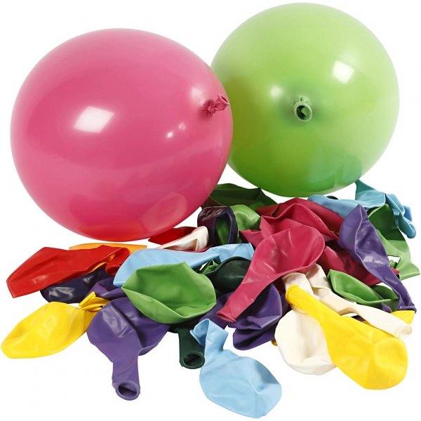 Luftballons - gemischte Farben - 23 cm - 100 Stk