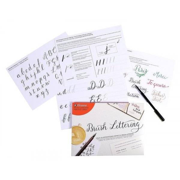 bungskarten fr Brushlettering
