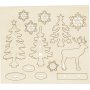 Holzfiguren zum Selbermachen - Wald mit Hirsch