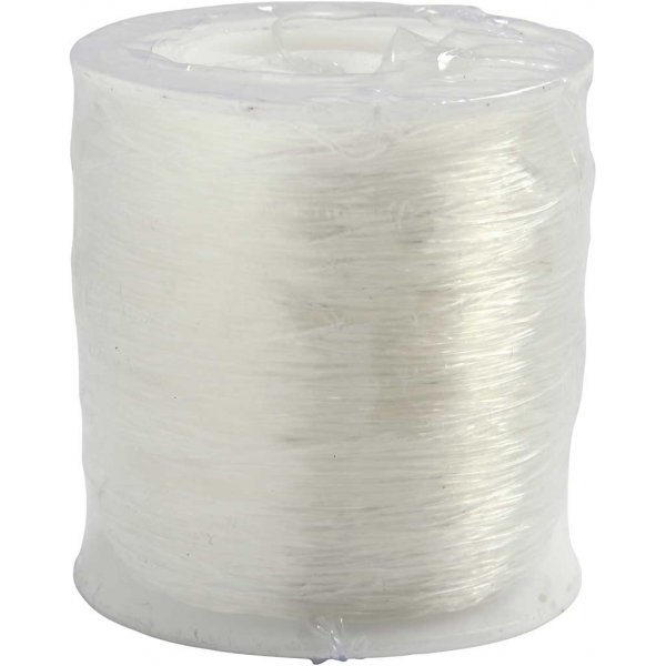 Elastischer Schmuckfaden - 0,8 mm - rund - 100 m