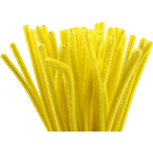 Pfeifenreiniger - gelb - 50 Stk