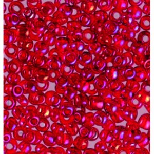 Rocailleperlen schillernd - rote Regenbogenfarbe Rocailleperlen schillernd - rote Regenbogenfarbe