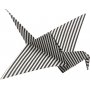 Origami-Papier - schwarz/wei - 15 x 15 cm - 50 Blatt