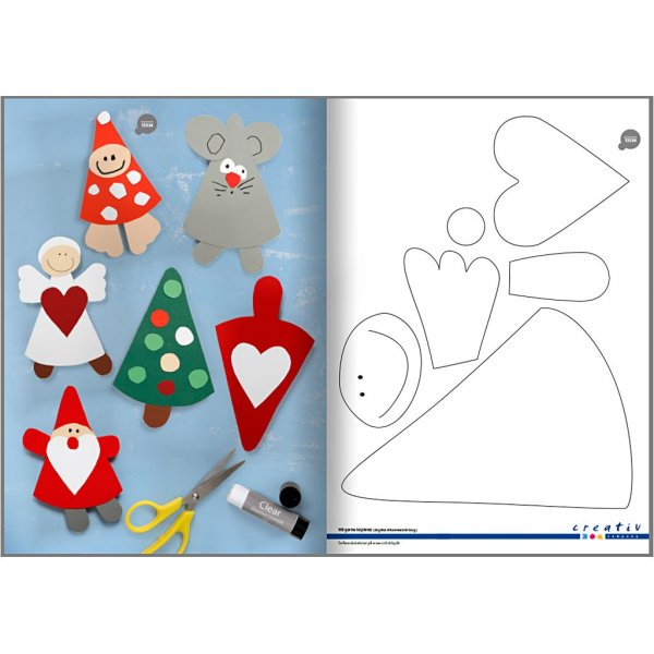 Farbiger Karton - wei - A2 - 180 g - 10 Blatt