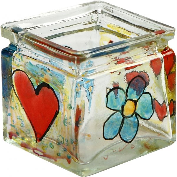 Bastelset - Kerzenhalter mit Porzellanmarker