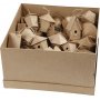 Vogelhuschen - Pappmach - Mini - 6 x 10 Stk