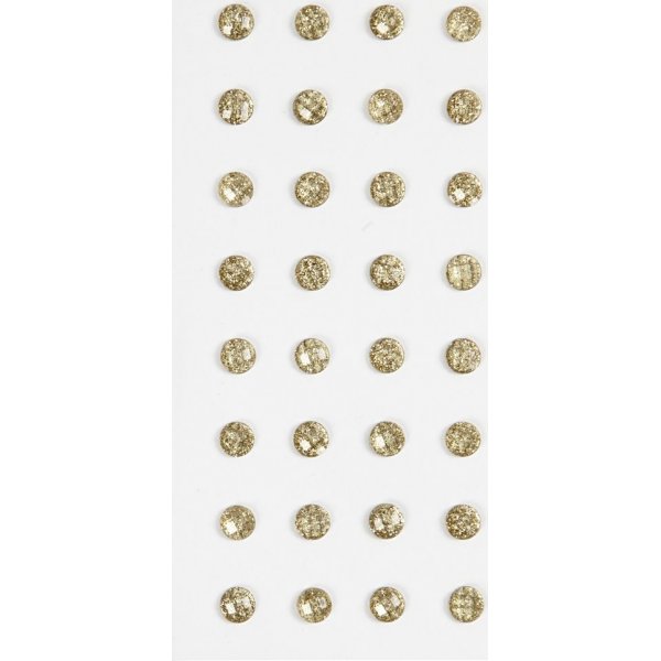 Strasssteine - Gold - 8 mm - 32 Stk