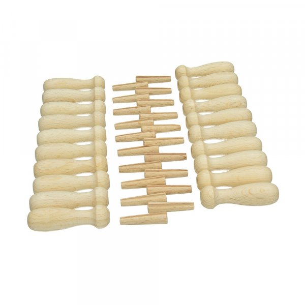 Holzgriff fr 1 Filznadel - 20er-Pack - 2 unmontierte Teile