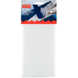 Schneiderunterlage (aufbügelbar) 90x45 cm weiß 0,405 m² Schneiderunterlage (aufbügelbar) 90x45 cm weiß 0,405 m²