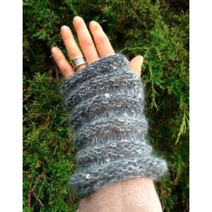 Strickmuster - Pulswärmer mit Rüschen Strickmuster - Pulswärmer mit Rüschen