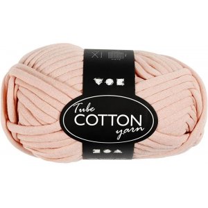Schlauchgarn - Zartrosa - L: 45 m - 100 g Schlauchgarn - Zartrosa - L: 45 m - 100 g
