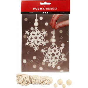Mini-DIY-Kit - Makramee-Eiskristall/Schneeflocke Mini-DIY-Kit - Makramee-Eiskristall/Schneeflocke