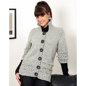 Strickmuster - Strickjacke mit kurzen Ärmeln Strickmuster - Strickjacke mit kurzen Ärmeln