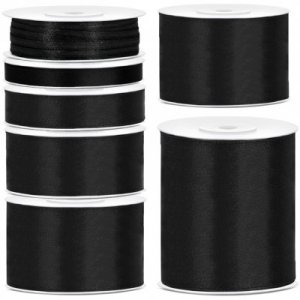 Satinband - 50 m - Schwarz Satinband - 50 m - Schwarz