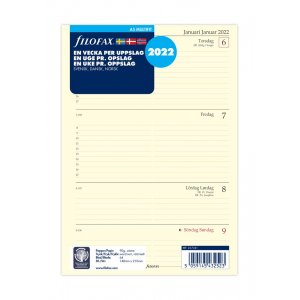 Nachfüllung für Systemkalender A5 2022 - Wöchentliche Verteilung Nachfüllung für Systemkalender A5 2022 - Wöchentliche Verteilung