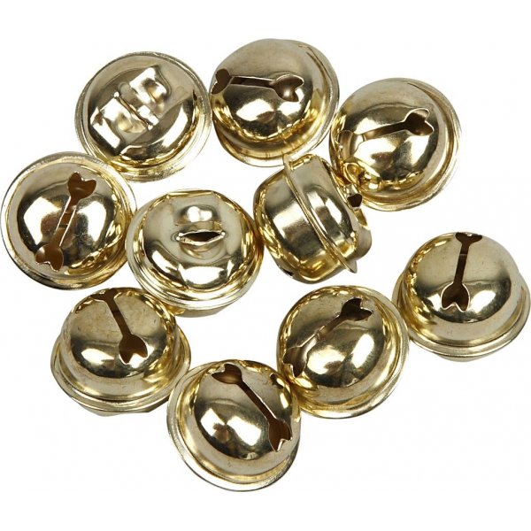 Glockenringe - Gold - 12 Stck - 13/15/17 mm