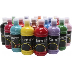 Abdeckfarbe - Mischfarben - matt - 20 x 500 ml Abdeckfarbe - Mischfarben - matt - 20 x 500 ml
