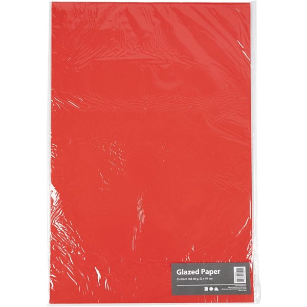 Glanzpapier - Rot - 25 Blatt