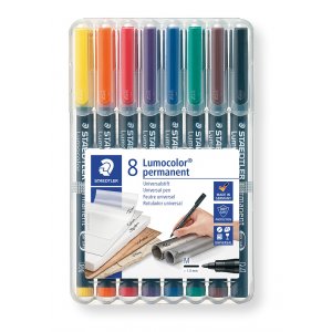 OH Pen Lumocolor Permanent 1 mm - 8 Stifte OH Pen Lumocolor Permanent 1 mm - 8 Stifte