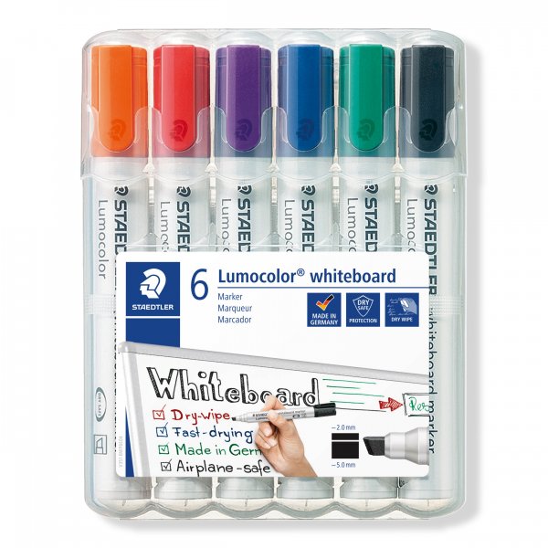Whiteboardstift Lumocolor 2-5 mm - 6 Stifte