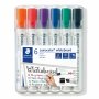 Lumocolor 351B Whiteboard-Stifte mit schräger Spitze, 6 Farben - 6er-Pack Lumocolor 351B Whiteboard-Stifte mit schräger Spitze, 6 Farben - 6er-Pack