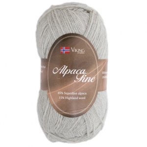Wikingergarn Alpaka Fein 50g - Perlgrau (612) Wikingergarn Alpaka Fein 50g - Perlgrau (612)