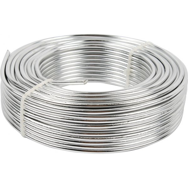 Aluminiumdraht - Ø3 mm - Silber - 29 m Aluminiumdraht - Ø3 mm - Silber - 29 m