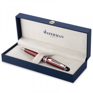 Kugelschreiber Waterman Expert Dark Red - Chrome Trim - Medium Kugelschreiber Waterman Expert Dark Red - Chrome Trim - Medium