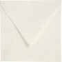 Umschlag - gebrochenes Wei - 16 x 16 cm - 50 Stk