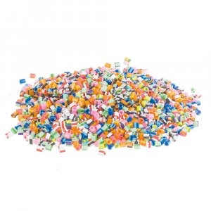 Nabbi® Melt Beads 5x5mm - 10.000 Stück in gemischten Streifenfarben Nabbi® Melt Beads 5x5mm - 10.000 Stück in gemischten Streifenfarben