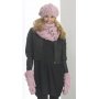 Strickmuster - Gestrickte Baskenmtze, Mtze, geknpfter Schal, Schal-Polo und Fustlinge
