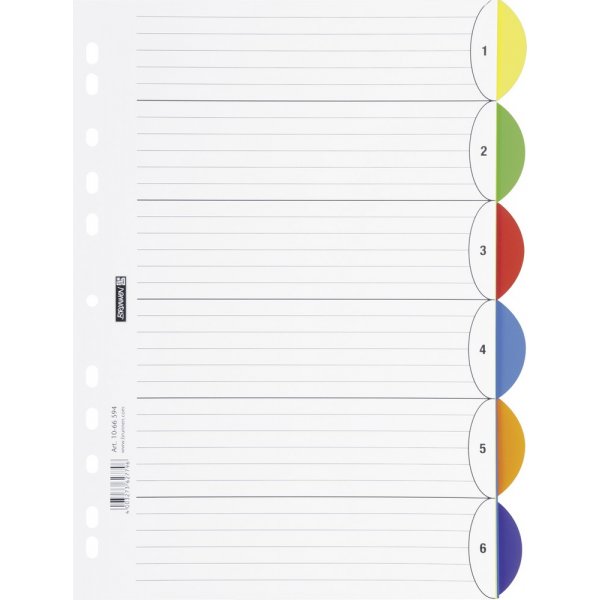 Register zum Ringordner - A4 - 6 Register Register zum Ringordner - A4 - 6 Register
