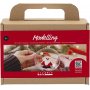 Mini-Bausatz zum Modellieren - rot/wei - Weihnachtsmann