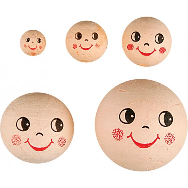 K�pfe - Elfenbein - �12+18+22+30+40 mm - 100 Stk