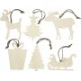 Weihnachtsanhnger - Rentier und Schlitten - 6 Stk