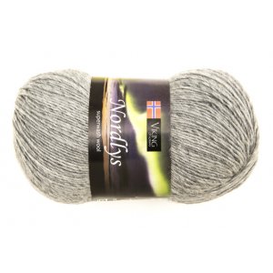 Wikingergarn Nordlys 100g - Weiß/Grau (915) Wikingergarn Nordlys 100g - Weiß/Grau (915)
