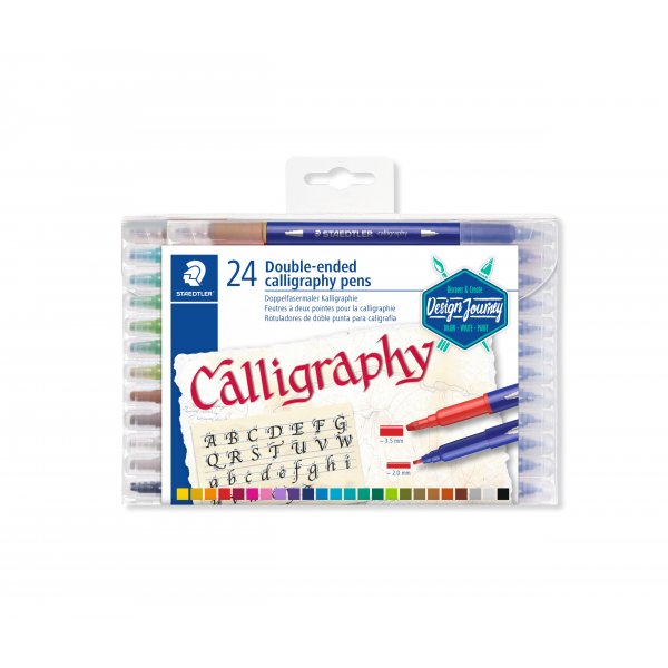 Doppelseitige Kalligraphiestifte Design Journey - 24 Stifte