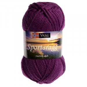 Wikingergarn Sportlappen 50g - Dunkelviolett (569) SR Wikingergarn Sportlappen 50g - Dunkelviolett (569) SR