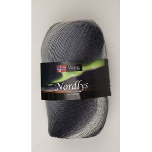 Wikingergarn Nordlys 100g - Grau/Schwarz/Natur (911) Wikingergarn Nordlys 100g - Grau/Schwarz/Natur (911)