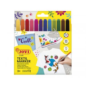 Textilstiftset - Jovi - 12 Permanent-Touch-Stifte Textilstiftset - Jovi - 12 Permanent-Touch-Stifte