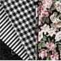 Patchworkstoff - Schwarz - 4 Stk