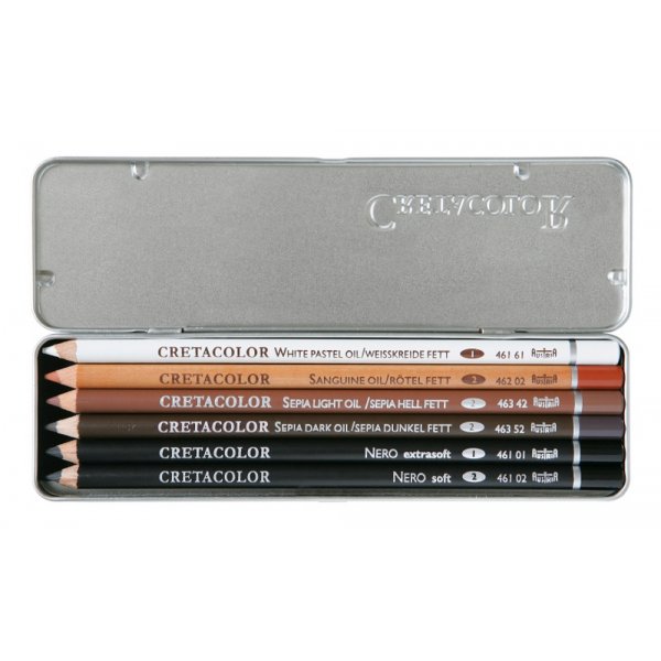 lstiftset Cretacolor - 6 Bleistifte