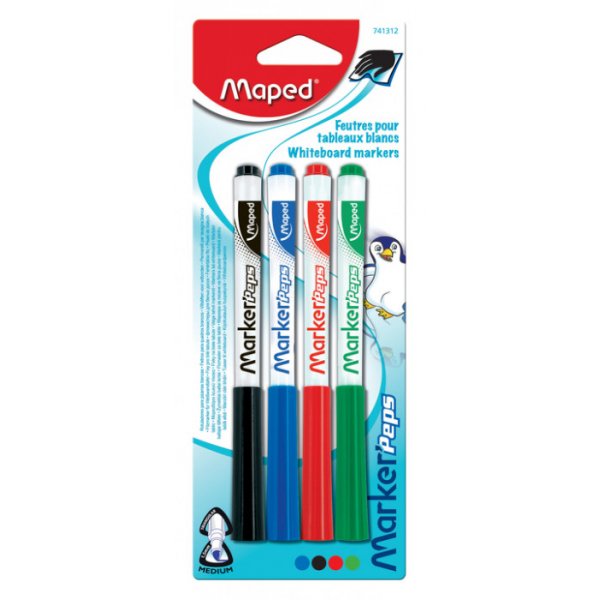 Whiteboard-Stiftset - Maped - 4er-Pack