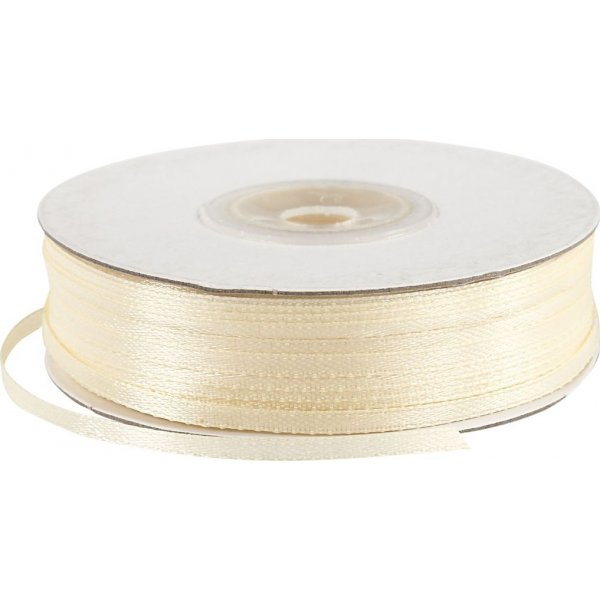 Satinband - gebrochenes Wei - B3 mm - 100 m