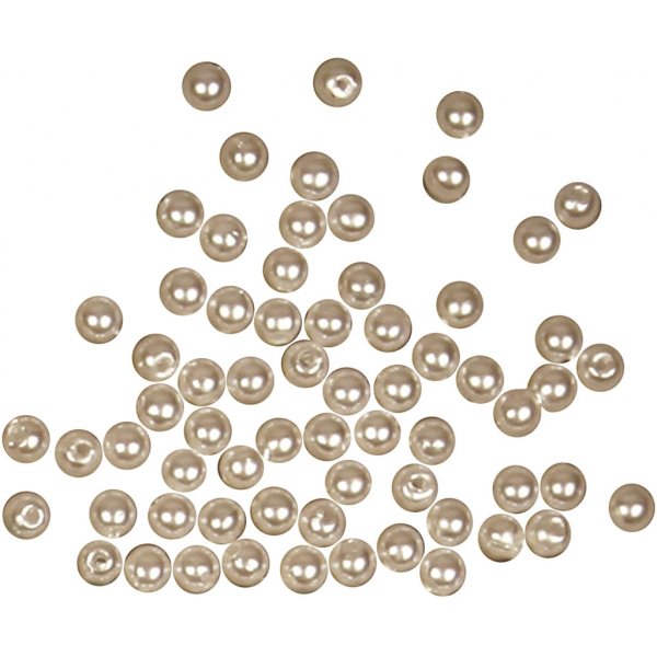 Wachsperlen - Perlmutt - 4 mm - 150 Stk Wachsperlen - Perlmutt - 4 mm - 150 Stk