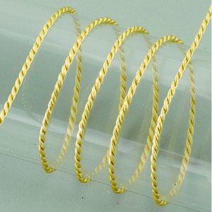 Kordel Viskose 2 mm - 50 Meter - goldfarben Kordel Viskose 2 mm - 50 Meter - goldfarben