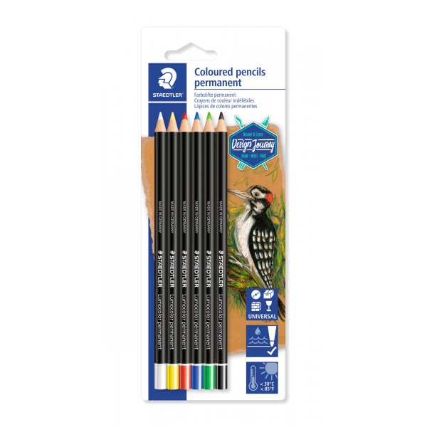 Lumocolor Kreidestift Permanent - 6 Farben