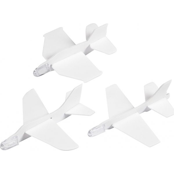 Flugzeug - wei - 3 Stk
